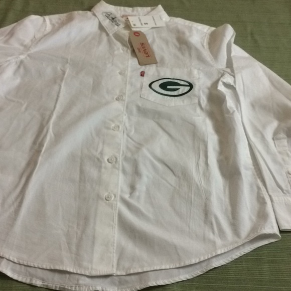 NFL GREEN BAY PACKERS LEVIS SHIRT NEW WITH TAGS - Picture 4 of 8